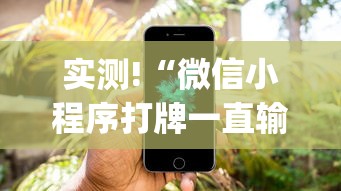 实测!“微信小程序打牌一直输!专业师傅带你一起了解(确实有挂)