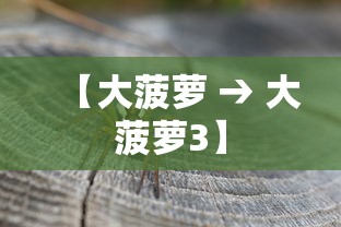 【大菠萝 → 大菠萝3】