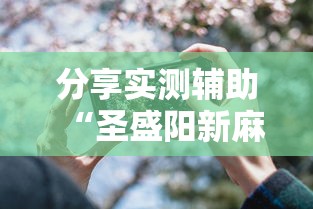 分享实测辅助“圣盛阳新麻将透视挂真的吗”科技辅助神器手机
