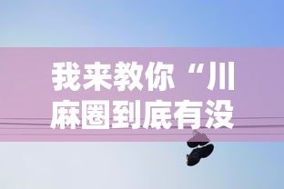 我来教你“川麻圈到底有没有挂”真实开挂技巧分享