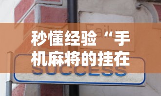 秒懂经验“手机麻将的挂在哪买”真实开挂技巧分享