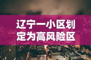 辽宁一小区划定为高风险区：辽宁高低风险区