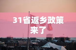 31省返乡政策来了