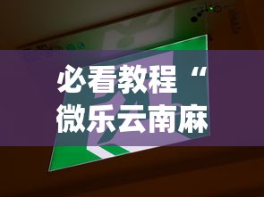 必看教程“微乐云南麻将万能开挂器”(曝光透视必备猫腻)