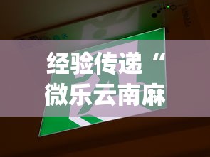 经验传递“微乐云南麻将为什么一直输(透视)”开挂(透视)辅助教程