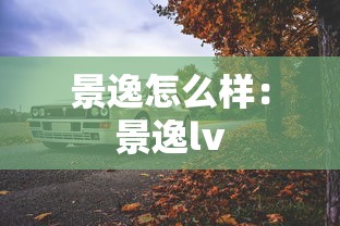 景逸怎么样:景逸lv