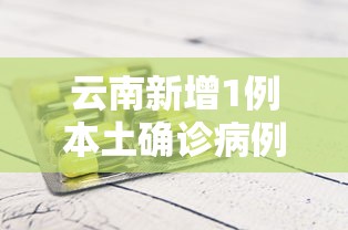 云南新增1例本土确诊病例：云南新增一病例
