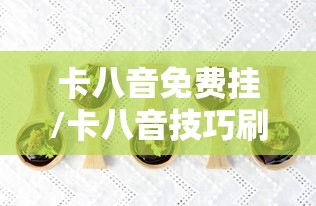卡八音免费挂/卡八音技巧刷图教程